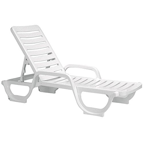GROSFILLEX INC Adjustable Chaise Lounge White