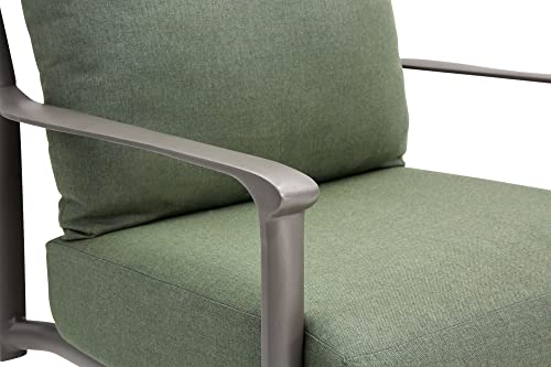 Winston Aspen High Back Swivel Rocker Lounge Chair Green