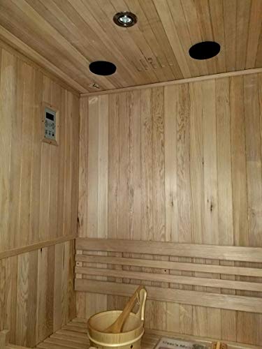 MCP Sauna Canadian Hemlock Wood Traditional Swedish Indoor Sauna Spa 48" 1-2 Person 6KW Heater