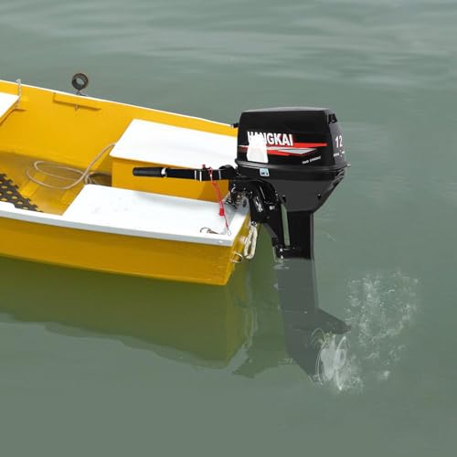 Sootvp 12HP 2 Stroke Outboard Motor Long Shaft Black