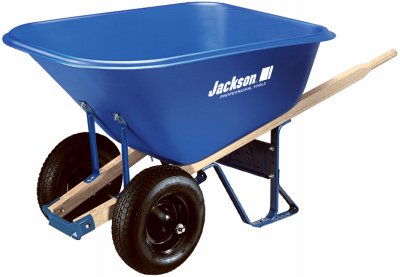AMES Jackson MP1010 Wheelbarrow 10 cu-ft Blue