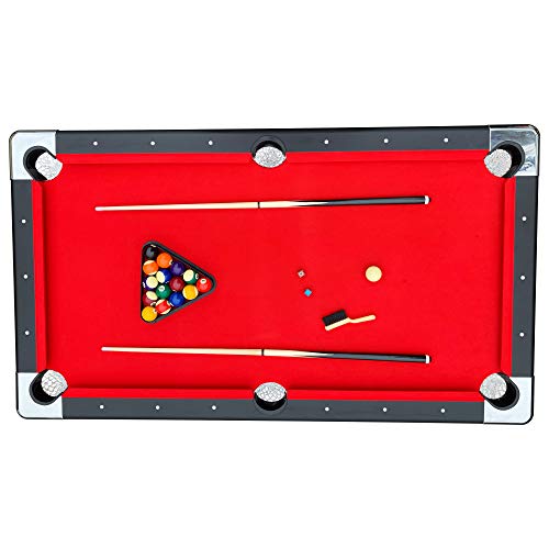 Hathaway Fairmont Portable 6-Ft Pool & Billiard Table Red