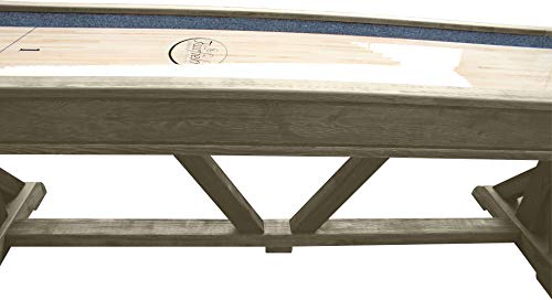 Playcraft Brazos River 12' Weathered Gray Pro-Style Shuffleboard Table