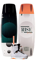 Ronix Wakeboard Package 132 - Rise Wakeboard w/ Rise Boot - 6-7 White
