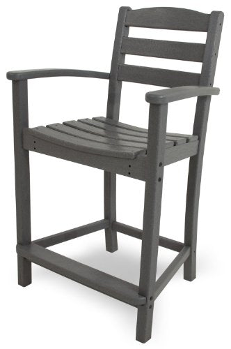 Polywood La Casa Café 5-Piece Counter Set Slate Grey