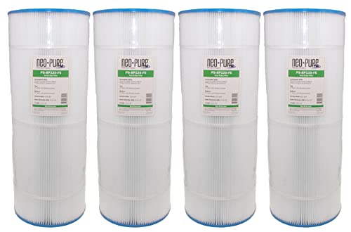 Neo-Pure PS-8P120-FE Pool and Spa Filter 8-15/16" x 23-5/16" White