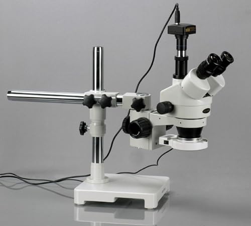 AmScope Digital Trinocular Stereo Zoom Microscope 3.5X-90X White