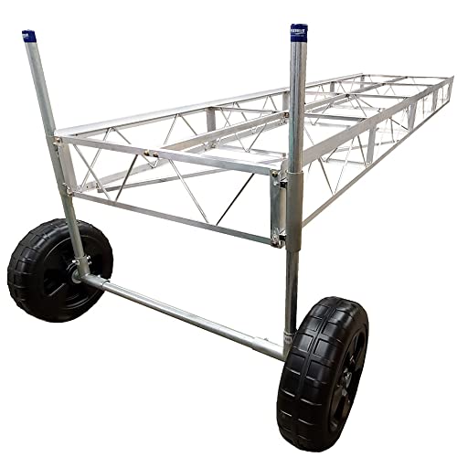 Patriot Docks 16ft Straight Roll-in Dock Gray Poly Decking