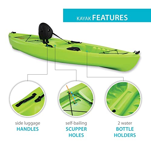 Lifetime Tioga Sit-On-Top Kayak with Paddle Lime