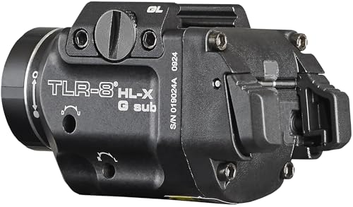 Streamlight TLR-8 HL-X G 1000-Lumen Tactical Flashlight with Green Laser for Glock 43X/48 MOS Black