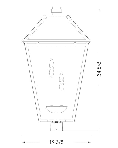 Z-Lite Talbot 4-Light Outdoor Post 240W Oil Rubbed Bronze