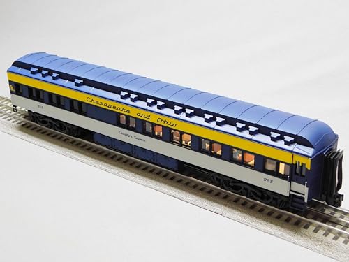 Lionel Chesapeake & Ohio STATIONSOUNDS Diner Car #965 O Gauge Multicolored