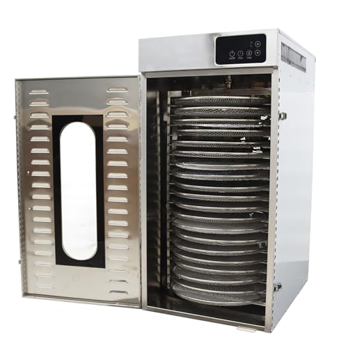 HQHAOTWU 20 Layers Rotary Food Dehydrator Machine Stainless Steel Commercial Dryer