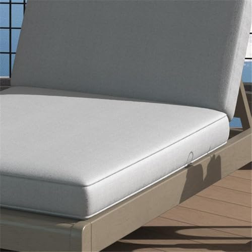 Home Square Wood Outdoor Chaise Lounge Set of 2 Grey