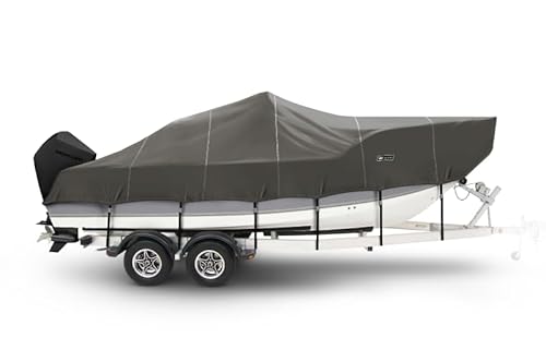 Eevelle Windstorm V Hull Fishing Boat Cover Charcoal Gray