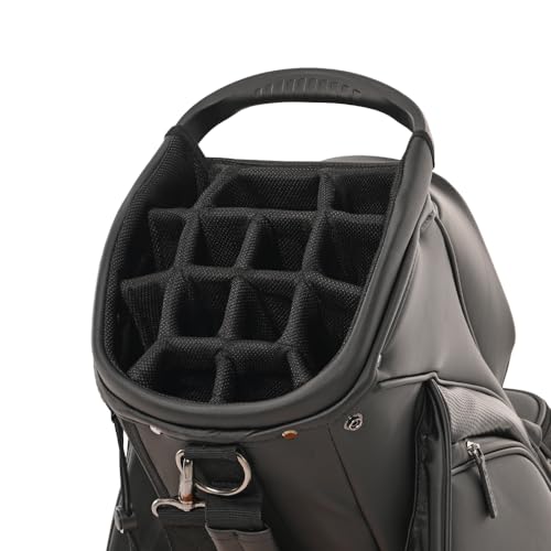 SuperStroke Golf Bag with Cart for Men & Women, Black