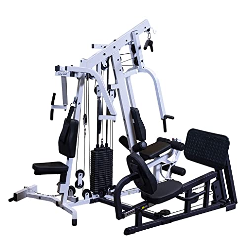 Body-Solid (EXM2500LPS) Multi-Station Home Gym Machine, Arm & Leg Strength Training Functional Exercise Workout Station White