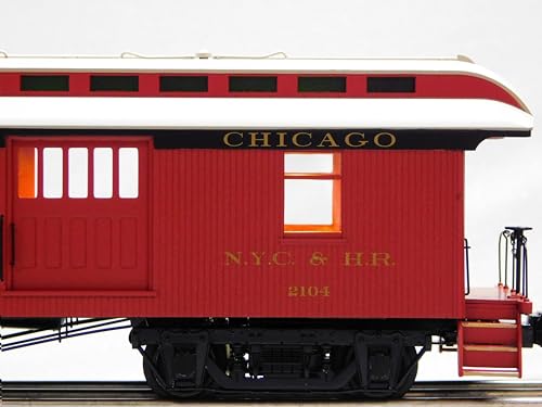 Lionel New York Central Wood Baggage Coach 2 Pack O Gauge Natural Color