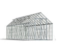 Palram Canopia Snap & Grow 8x24 Ft. Greenhouse Kit Silver