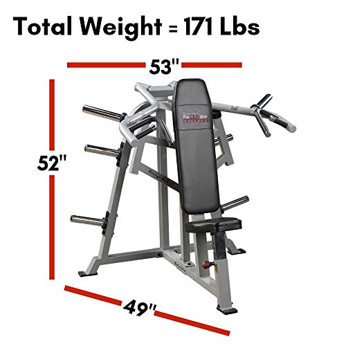Body-Solid Pro Clubline Leverage Shoulder Press Machine Black