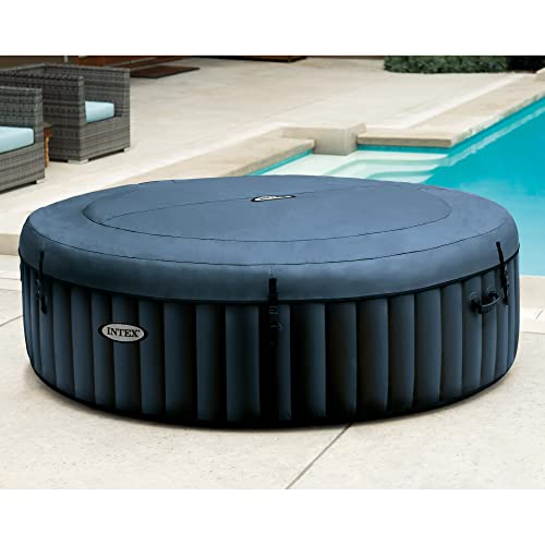Intex Portable Inflatable Hot Tub Bubble Jet Spa Blue