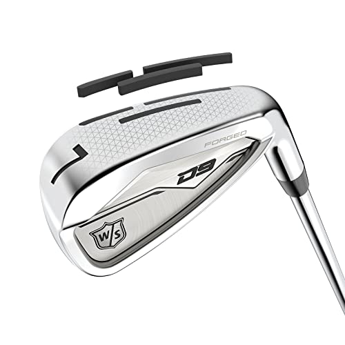 WILSON Wilson Staff D9 Forged Men's Steel Golf Irons - Right Hand, Stiff, 5-PW, GW Silver
