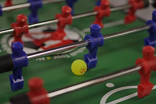 Warrior Table Soccer Professional Black Light Foosball Table Blue, Red