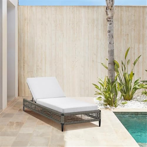 Armen Living Felicia Outdoor Chaise Lounge Standard Black