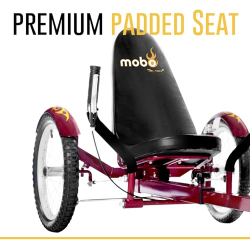 MOBO Triton Pro Adult Tricycle Recumbent Trike Cranberry
