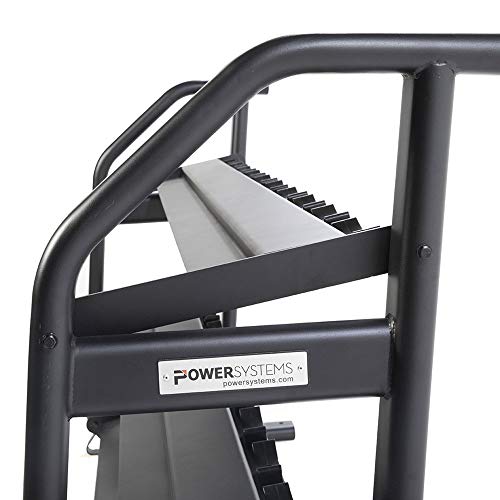 Power Systems Denali ProStyle Dumbbell Rack with Built-in Saddles - Reinforced Steel - Black Powder Coated