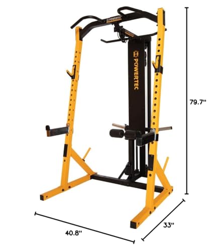 Powertec LAT Tower Option Exercise Equipment Black