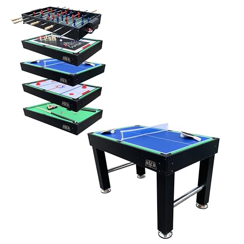 KICK Pentacle 55" 5-in-1 Multi Game Table Black