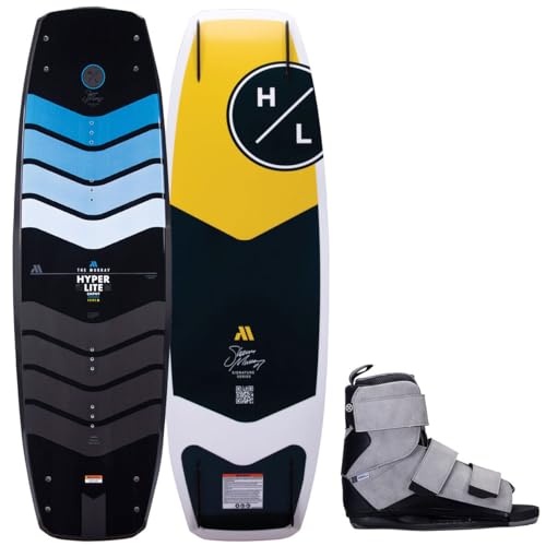 Hyperlite Murray Pro Mens Wakeboard 144 W/Formula Bindings Black/Grey 144cm