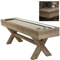 American Legend LED Shuffleboard with Buffet Top - Modern Style - Light Up LED Rails