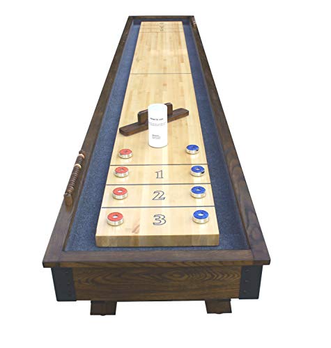 Hathaway Cheyenne 12' Shuffleboard Table Rustic Oak