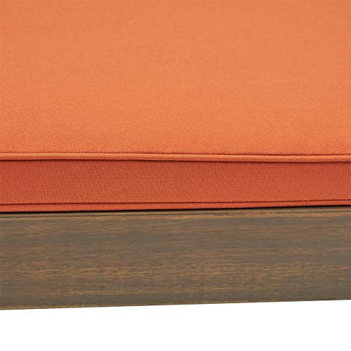 Christopher Knight Home Alexander Outdoor Acacia Wood 3 Piece Chaise Lounge Set Rust Orange
