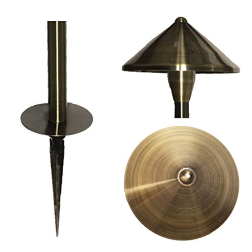 Ignite 12V LED Brass Pathway Landscape Lighting - 12 (3 Watt) Fixtures Brass