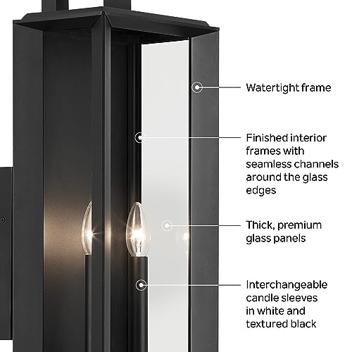 Kichler Kroft 2-Light Textured Black Outdoor Wall Light