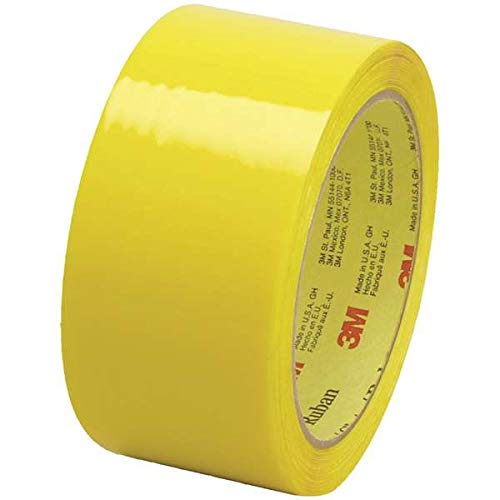 MedicalMartByMail Scotch T901373Y Yellow Carton Sealing Tape 2 in. x 55 Yards - Case of 36