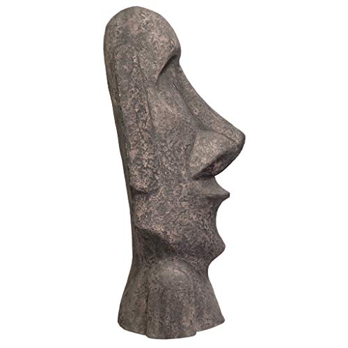 Design Toscano Easter Island Ahu Akivi Moai Monolith Garden Statue Extra Extra Large 48 Inch Grey Stone