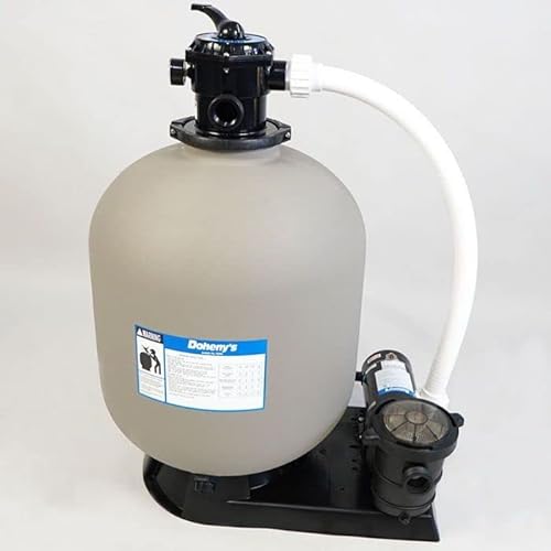 Harris Pool Products Doheny's Sand Filter Pump for Above Ground Pool, 24" Tank, 1.5 HP - Brown
