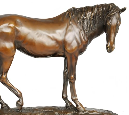 FENGSHUI-CAISHEN Pure Copper Horse Statue Brown