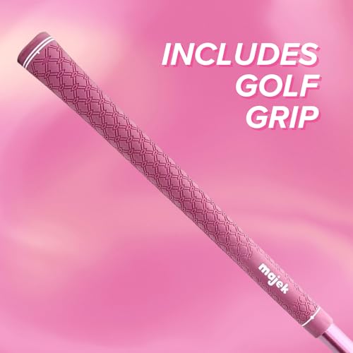 Majek Pink Petite Senior Ladies Golf Hybrids Irons Set