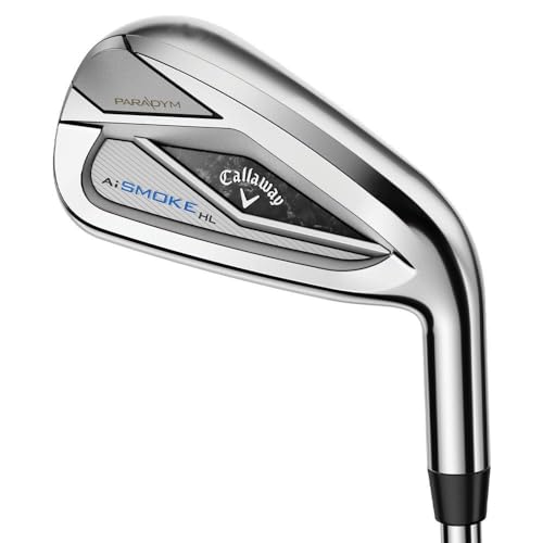 Callaway Paradym AI Smoke High Launch Golf Clubs Black (Right Hand, Steel, Stiff, 6-PW)