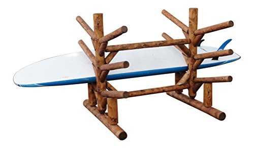 Log Kayak Rack 6 Place Paddle Board Storage Rack Canyon Brown