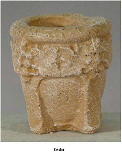 CC Outdoor Living Set of 2 Cedar Brown Antique Stone Outdoor Patio Garden Genoa Urns 30" Brown