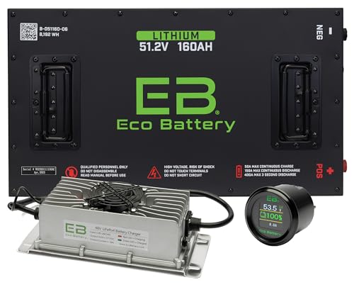 MODZ Eco Battery 48V 160AH Lithium Bundle for EZGO RXV Golf Carts