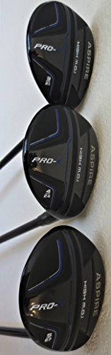 Pro X Golf Mens Complete Golf Set Tall Men Forged Ti Driver, 3 Wood, 3, 4, 5 Hybrids, Irons, Sand Wedge Putter Regular Flex
