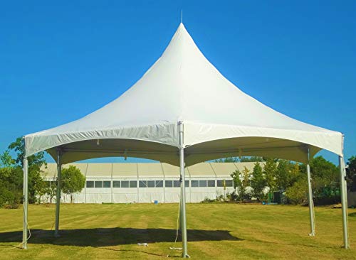 TentandTable 30' x 30' High Peak Hexagon Frame Party Tent White