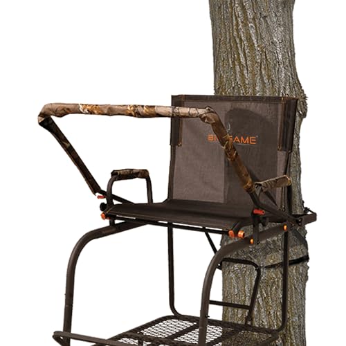 Big Game Treestands 2 Pack Hunter HD Ladder Tree Stand 18.5 Foot Black